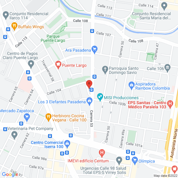 Mapa de Clúnicas Odontológicas Odontostar
