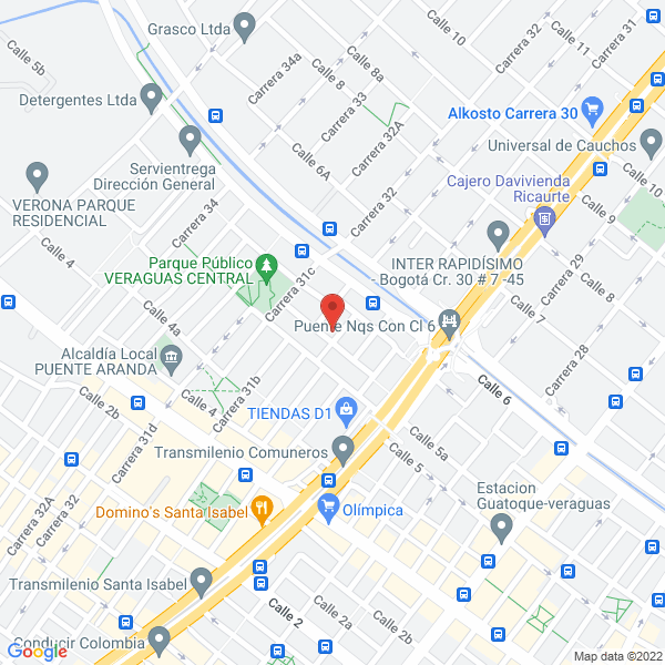 Mapa de Cointec S.A.S