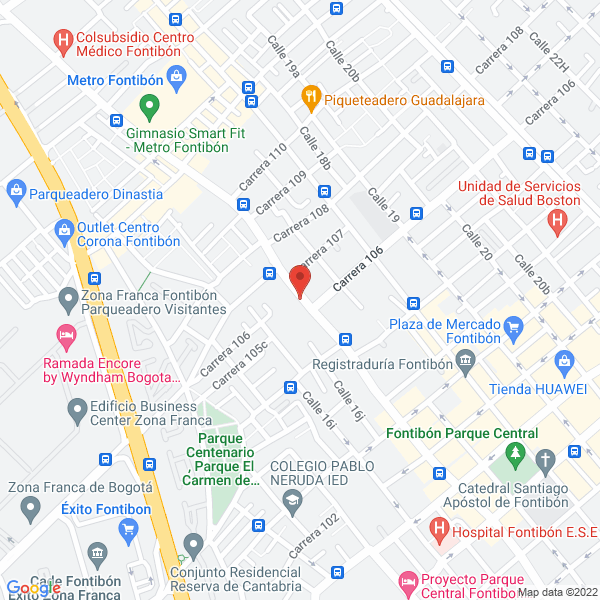 Mapa de Chevrolet E Isuzu 580 Ltda.