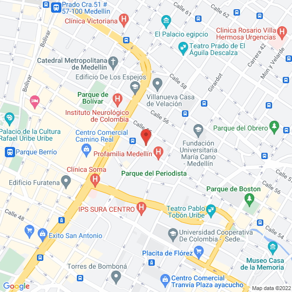 Mapa de Copi Gemelas
