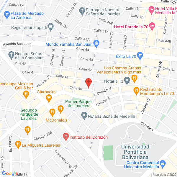 Mapa de Coraíz Ltda.