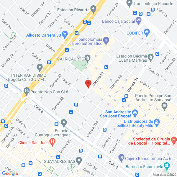 Mapa de Compañía De Servicios Archivísticos Y Tecnológicos Ltda.