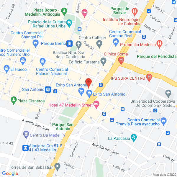 Mapa de Compañia Hilazas Sucre