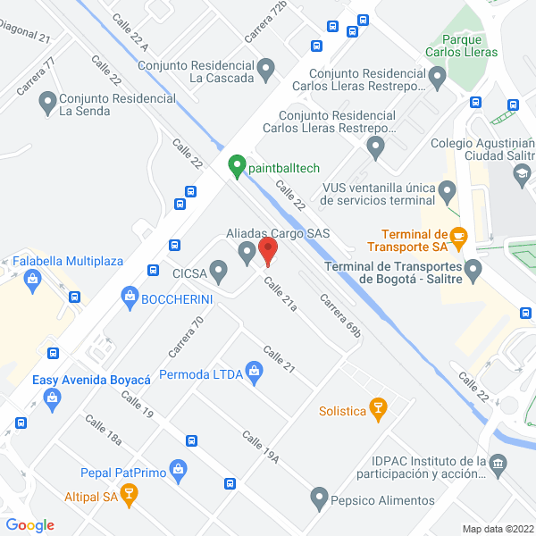 Mapa de Colentrega S.A.S.