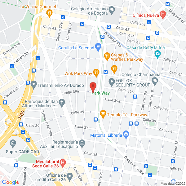 Mapa de Colombia Credit Reports Ltda