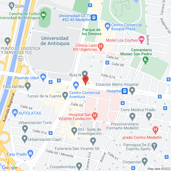 Mapa de Colombia Redes Soluciones Web S.A.S