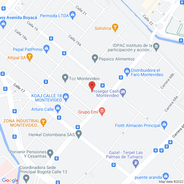 Mapa de Comercializadora De Lácteos Rym S.A.S.