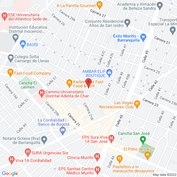 Map of Comercializadora Diana