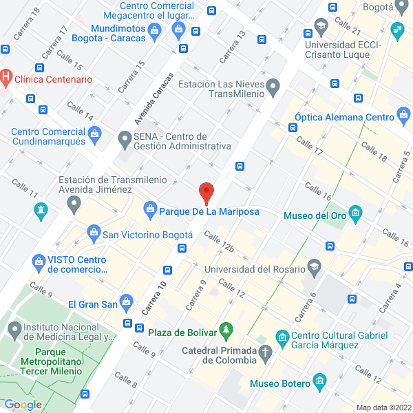 Mapa de Comercializadora E Importadora De Cerámica Y Acabados M & M Ceramicas S.A.S.