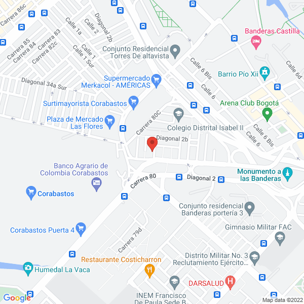 Mapa de Comercializadora E Inversiones Maro S.A.S.