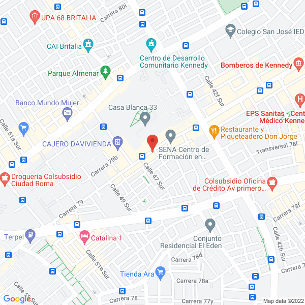 Mapa de Comercializadora Electromero S.A.S.