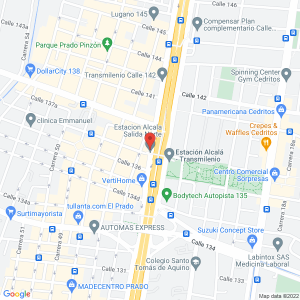 Mapa de Comercializadora Fesan E.U