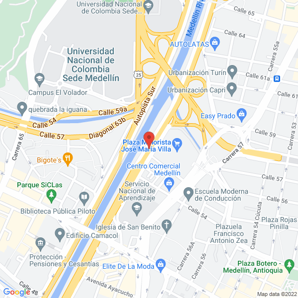 Mapa de Comercializadora Gavas