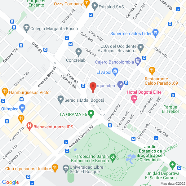 Mapa de Comercializadora Geracor