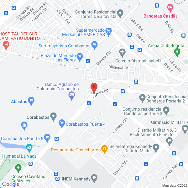 Mapa de Comercializadora Gran Colmado S.A.S.
