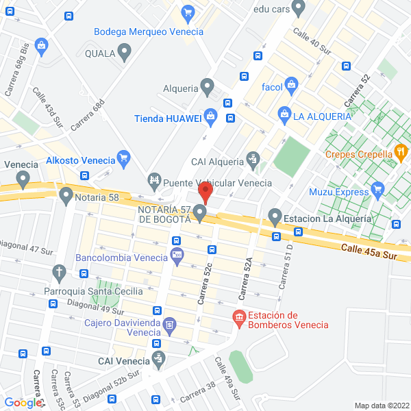 Mapa de Comercializadora Imperio