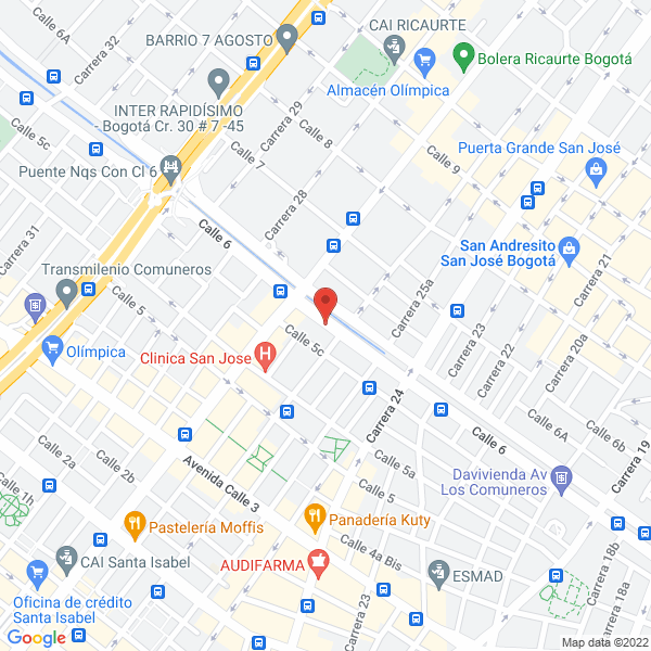 Mapa de Colrodajes Y Motores Ltda.