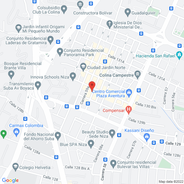Mapa de Cristina & Gerardo Eventos