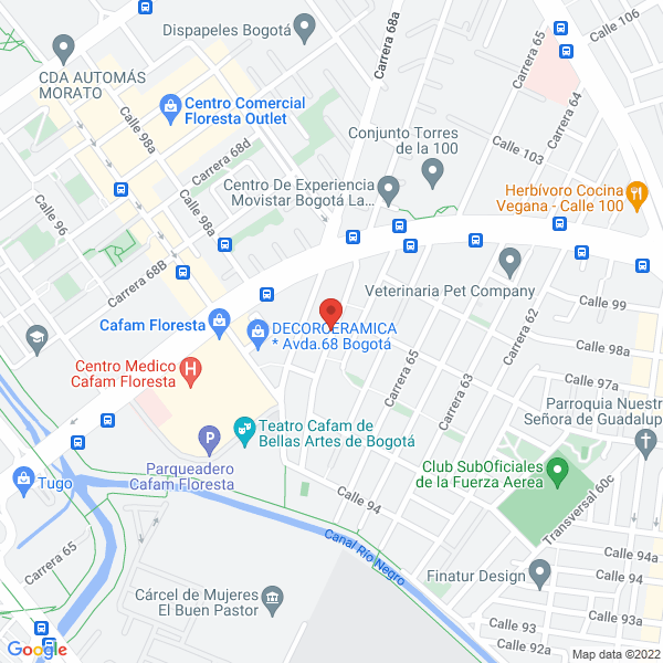 Mapa de Cubillos Ramirez Y Cía. Ltda. Asesores En Seguros