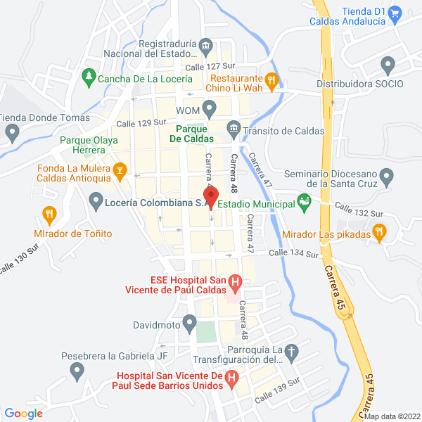Mapa de Depósito De Materiales Mi Compadre