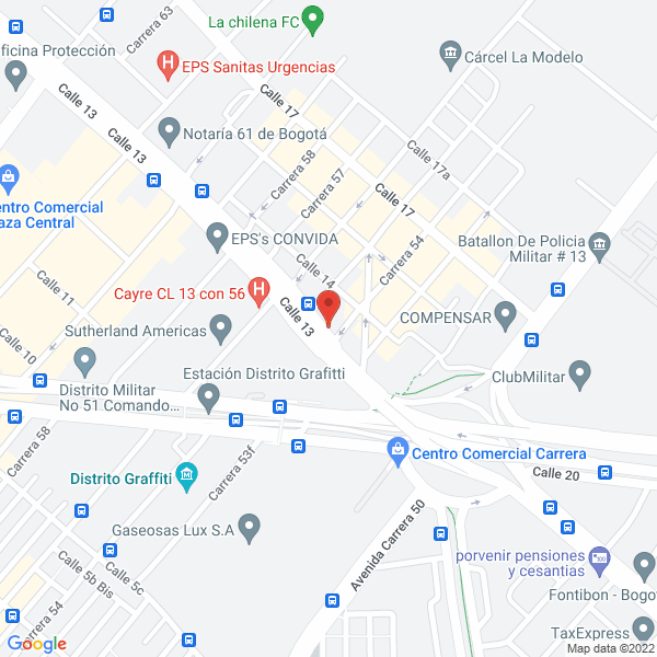 Mapa de Deposito Puente Aranda