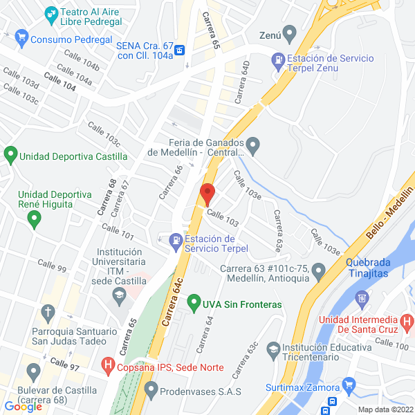 Mapa de Deposito Y Ferreteria La Fortuna