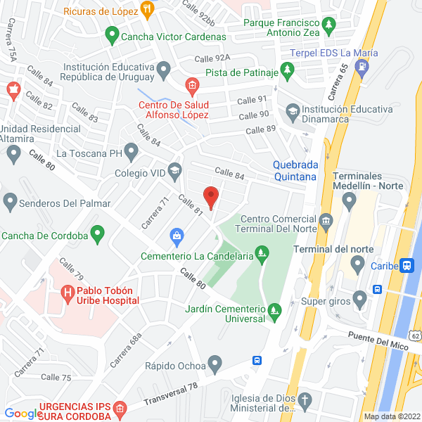 Mapa de Distribuidora Yarupán