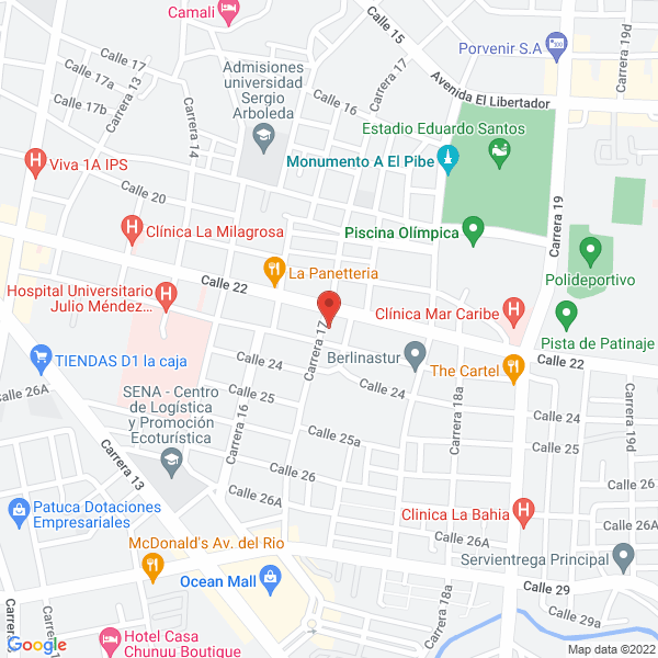 Map of Domicilios Pa Ya'