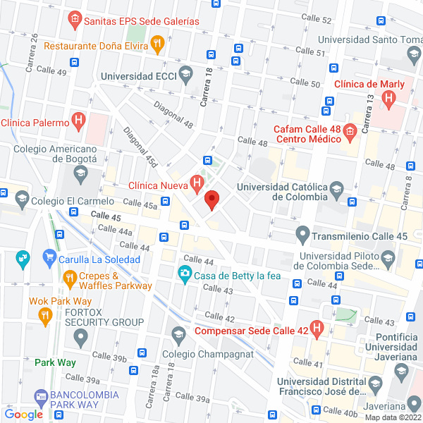 Mapa de Domigas Instalaciones