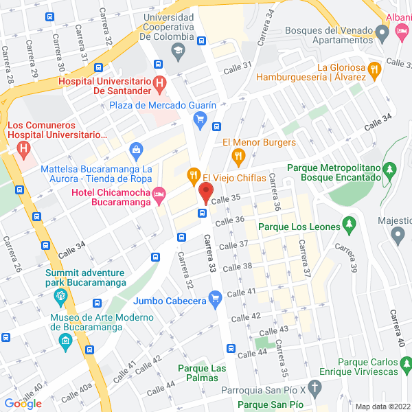 Map of Droguería Akidrogas