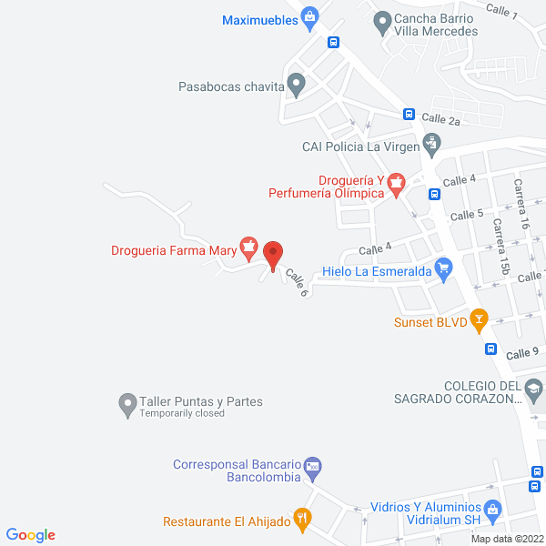 Map of Droguería Castillo