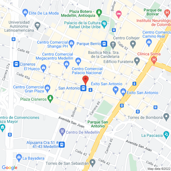 Mapa de Droguería Jomely