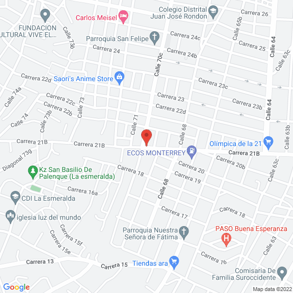 Map of Droguería Kenedy