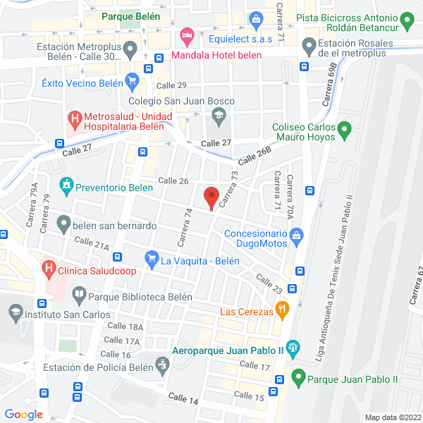 Mapa de Droguería La 25