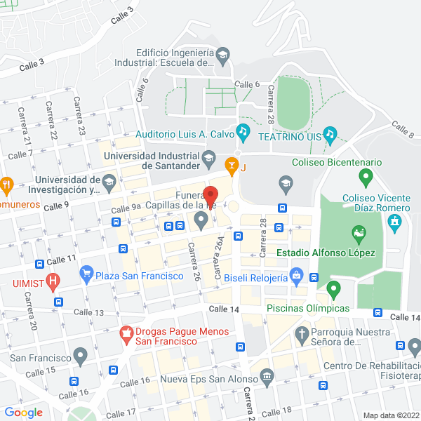 Map of Drogueria La Universidad