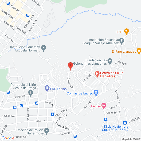 Mapa de Droguería Las Colinas