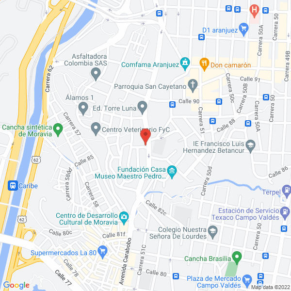 Mapa de Droguería Lucesita