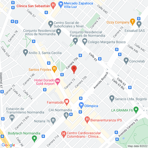 Mapa de D&P Ingeniería Ltda.
