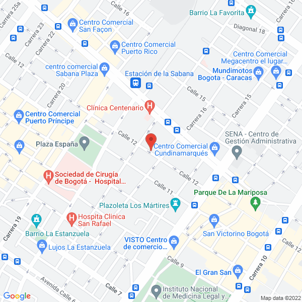 Mapa de D.C.E. Bacarat Ltda