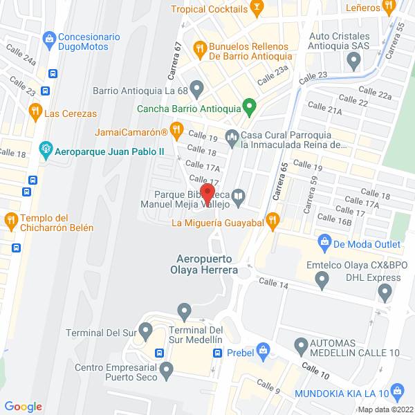 Mapa de De Mi Aldea S.A.S.