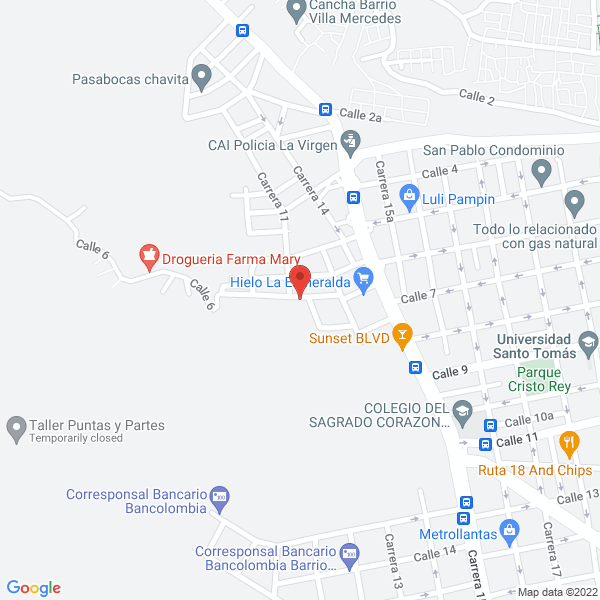 Map of Contratista Servientrega Punto Villabel