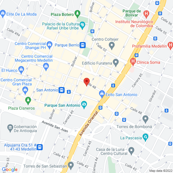 Mapa de Dualtech Seguridad