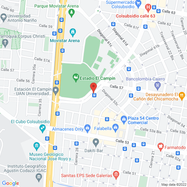 Mapa de Dueto Candilejas Romantico