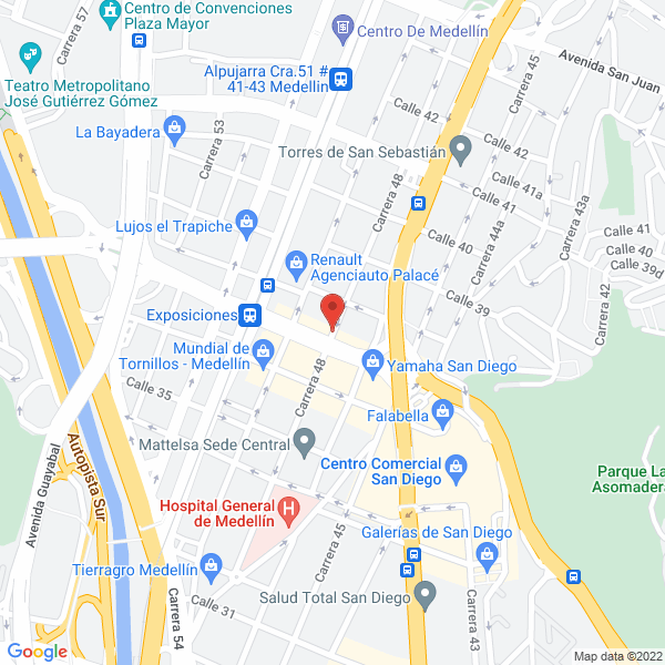 Mapa de Dulces Exóticos De Colombia Ltda.