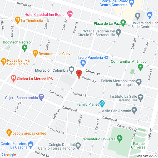 Map of Durán Acevedo Y Cía. Ltda.