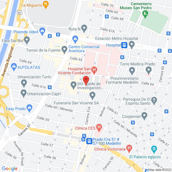 Mapa de Droguería Calidad De Vida