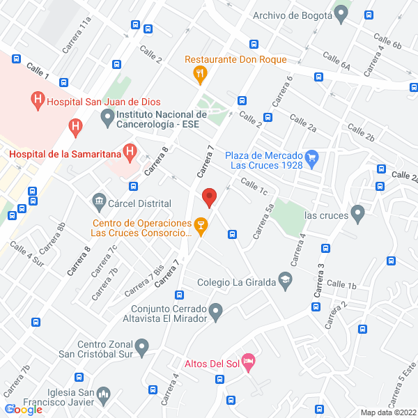 Mapa de Droguería Camoz