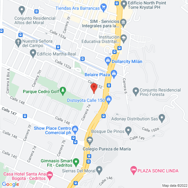 Mapa de Droguería Nueva Kalima