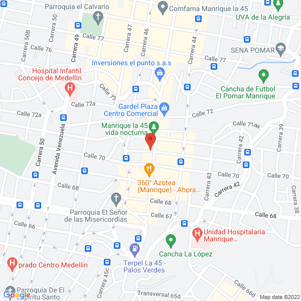 Mapa de Del Peluquero La 45