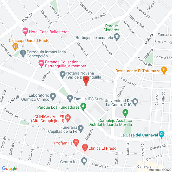 Map of Arquiavalúos S.A.S.